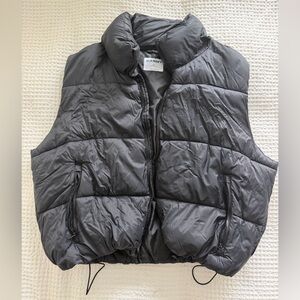 Old Navy Charcoal Puffer Vest